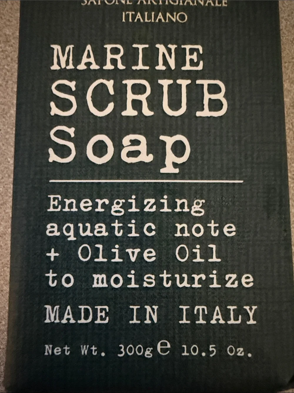 SAI MARINE SCRUB Energizing Aquatic Note Olive Oil Moisturizing Soap Bar